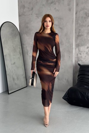 209827 patterned DRESS