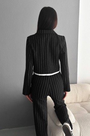 209836 black Pants suit