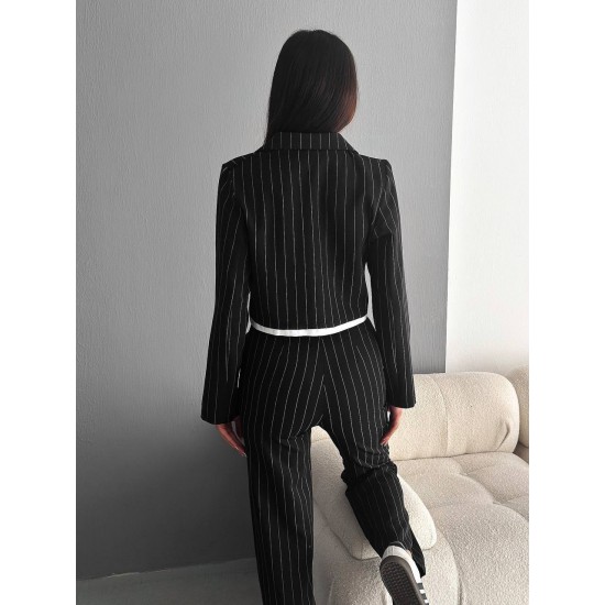 209836 black Pants suit