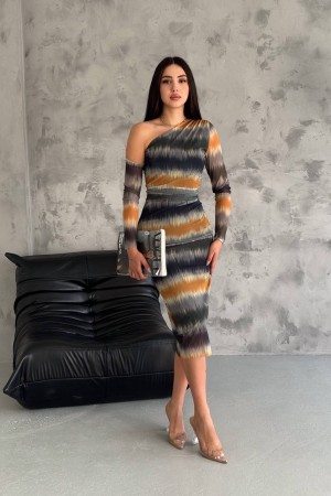 209848 patterned DRESS