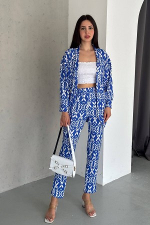 209863 TOPTAN DESENLİ PANTOLON TAKIM