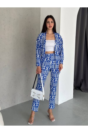 209863 TOPTAN DESENLİ PANTOLON TAKIM