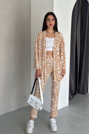 209868 TOPTAN DESENLİ PANTOLON TAKIM