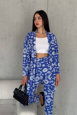 209871 TOPTAN DESENLİ PANTOLON TAKIM