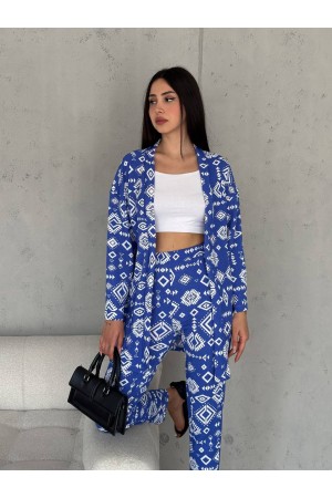 209871 TOPTAN DESENLİ PANTOLON TAKIM