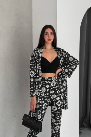 209872 TOPTAN DESENLİ PANTOLON TAKIM