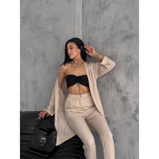 209912 beige Pants suit