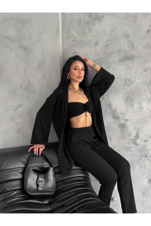 209915 black Pants suit