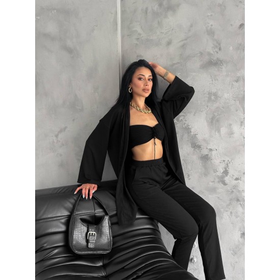 209915 black Pants suit