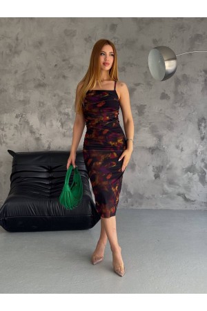 209936 TOPTAN DESENLİ ELBİSE