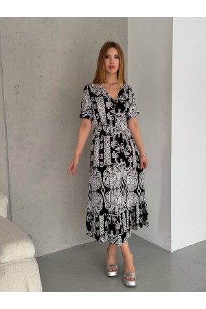 209943 TOPTAN DESENLİ ELBİSE