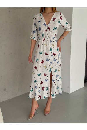 209945 TOPTAN DESENLİ ELBİSE