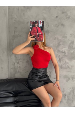 209961 TOPTAN KIRMIZI BLUZ