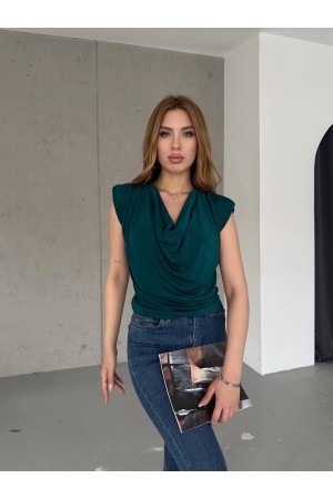 209995 TOPTAN ZÜMRÜT YEŞİL BLUZ