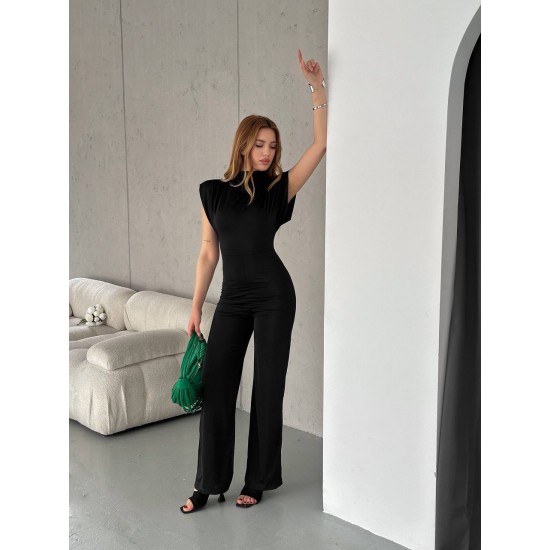 210006 black Pants suit