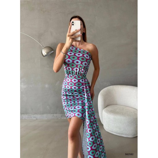 210262 patterned Evening dress