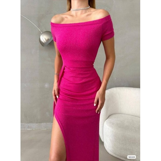 210278 fuchsia Evening dress