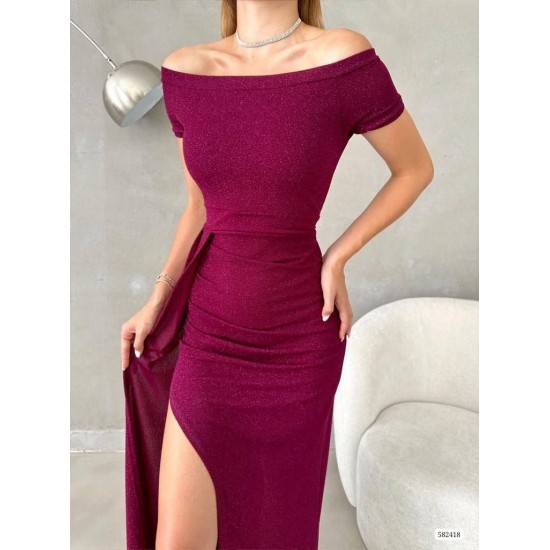 210279 damson Evening dress