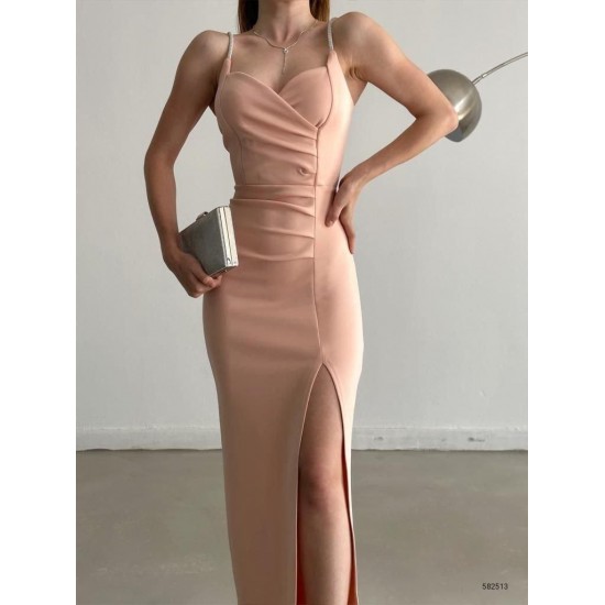 210283 beige Evening dress