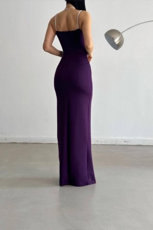 210284 purple Evening dress