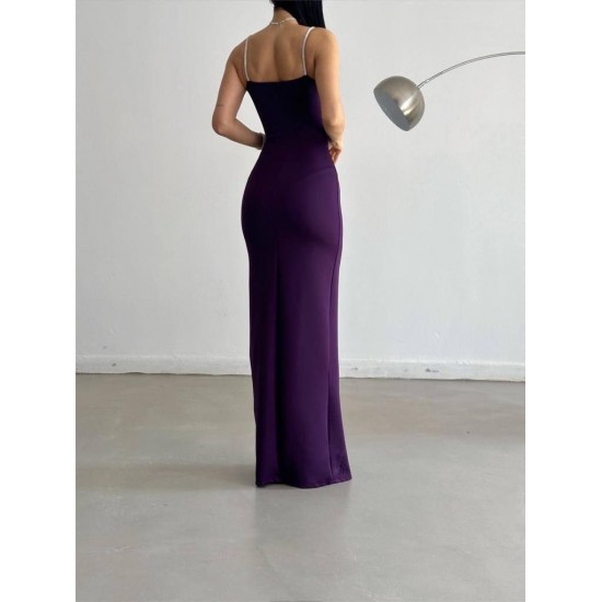 210284 purple Evening dress