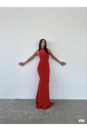 210356 TOPTAN KIRMIZI ABİYE