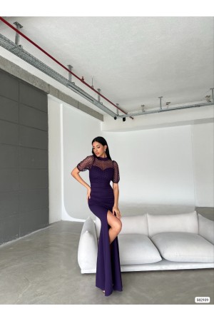 210360 purple Evening dress