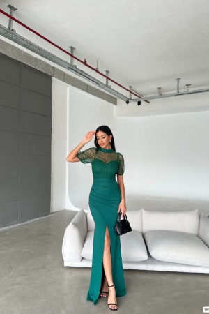 210364 Emerald Green Evening dress