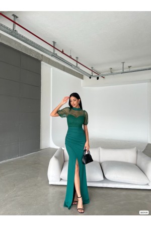 210364 Emerald Green Evening dress