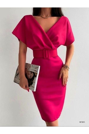 210373 TOPTAN FUŞYA ELBİSE