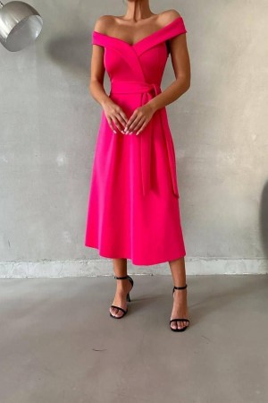 210433 fuchsia Evening dress