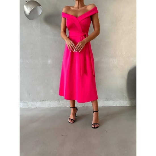 210433 fuchsia Evening dress