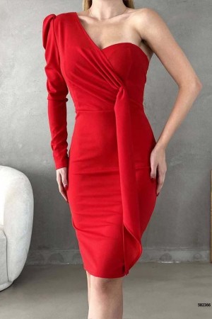 210446 red Evening dress