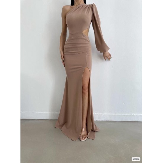 210453 beige Evening dress