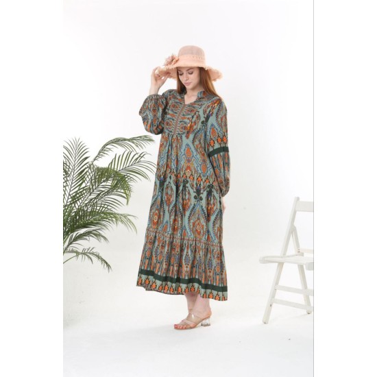 211135 patterned DRESS