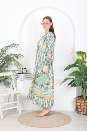 211136 patterned DRESS