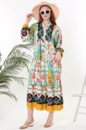 211138 patterned DRESS