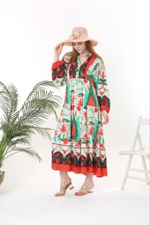 211139 patterned DRESS