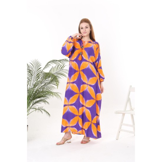 211145 patterned DRESS