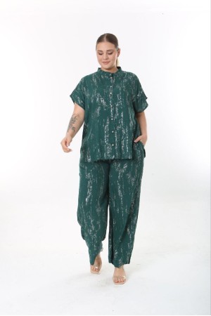 211146 TOPTAN DESENLİ ELBİSE