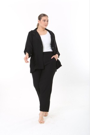 211150 TOPTAN SİYAH PANTOLON TAKIM