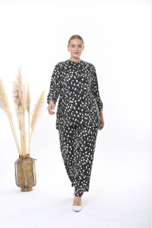 211154 TOPTAN DESENLİ PANTOLON TAKIM