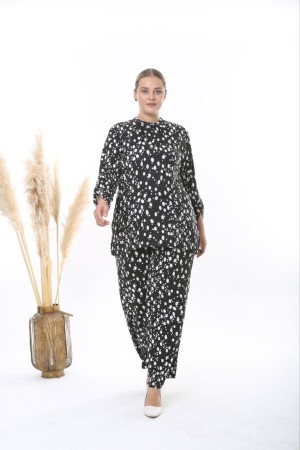 211154 TOPTAN DESENLİ PANTOLON TAKIM