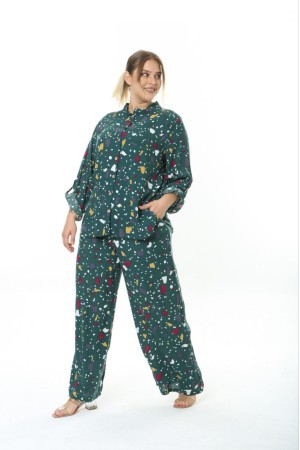 211155 TOPTAN DESENLİ PANTOLON TAKIM