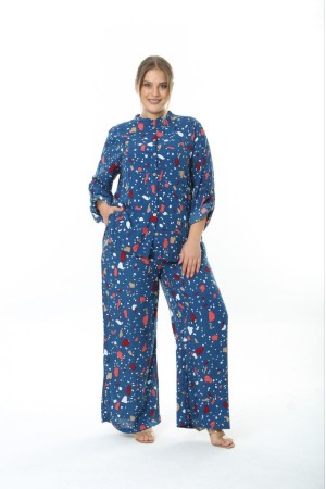 211156 TOPTAN DESENLİ PANTOLON TAKIM