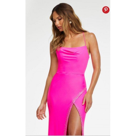 211383 fuchsia Evening dress