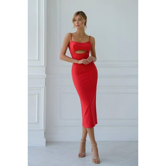 211391 red DRESS