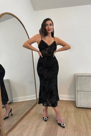 211404 black Evening dress