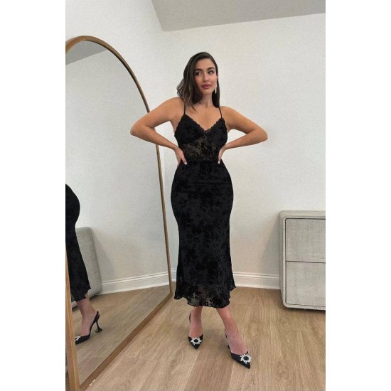 211404 black Evening dress