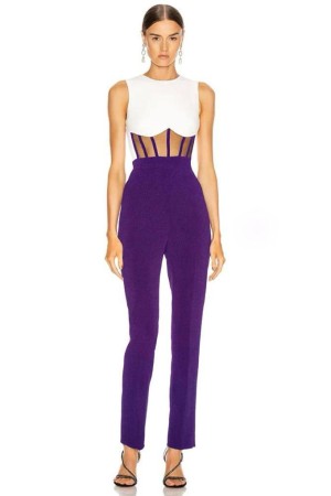 211434 purple OVERALLS